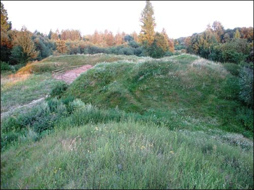Hłusk. Site of ancient castle 