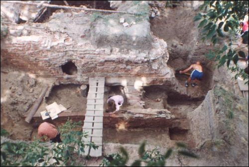 Hłusk. Site of ancient castle 