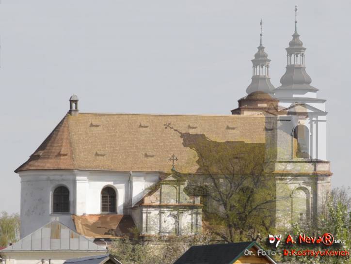 Mścisłaŭ. Catholic church of St. Michael the Archangel and the Monastery of Jesuits