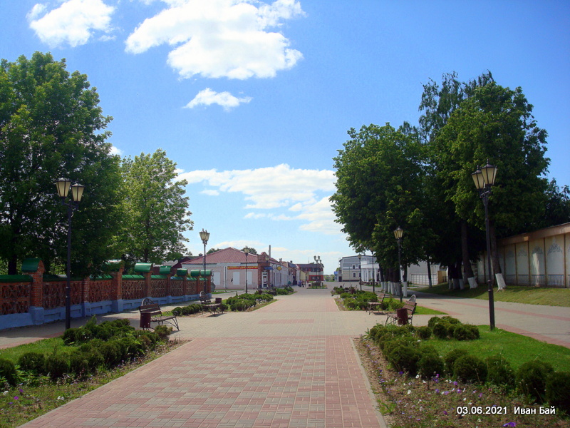 Mścisłaŭ. Town streets 