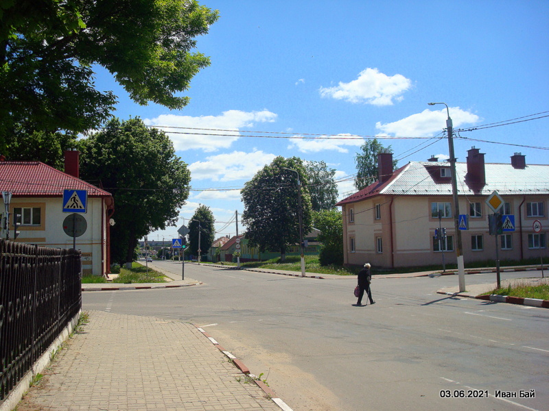Mścisłaŭ. Town streets 