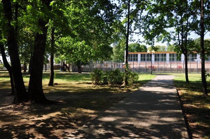 Szkłów. Park dworski przy dawnym majątku Zabramne