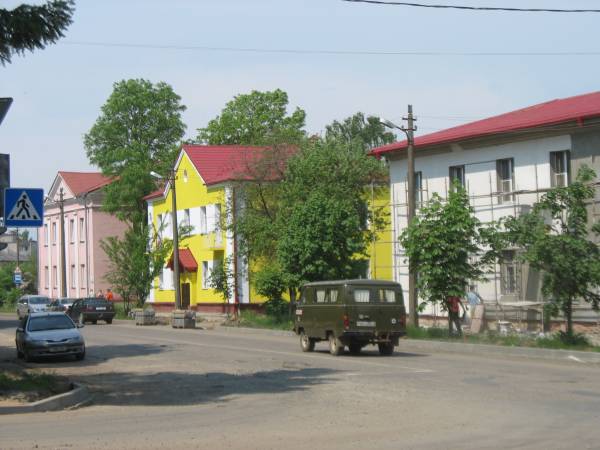 Maładziečna. Town streets 