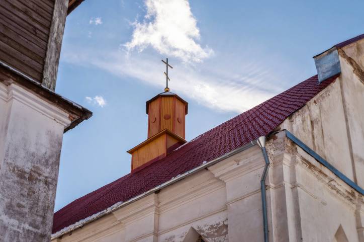 Plabań. Catholic church of St. Mary
