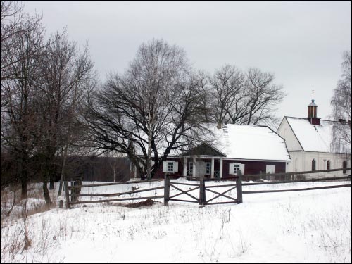 Plabań.   Priest house