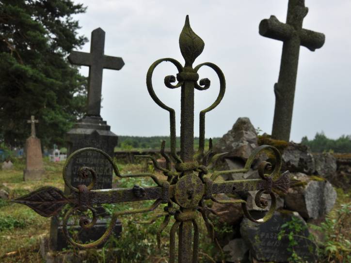 Dzieraŭnaja. cemetery Catholic