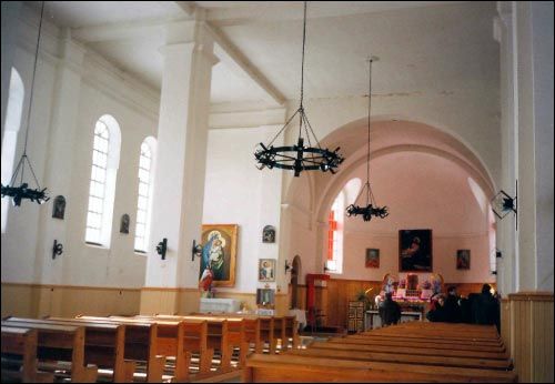  - Касцёл Святога Юр'я і Божай Маці. Інтэр'ер