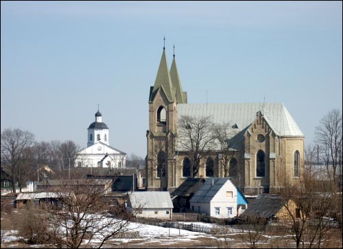 Rakaŭ. Catholic church of St. Mary