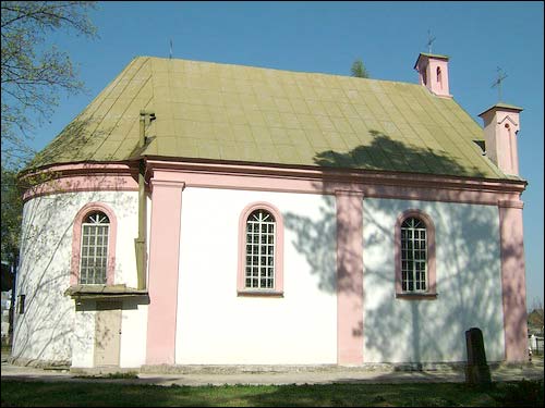  - Касцёл Святой Ганны. Каталіцкія могілкі. Бакавы фасад