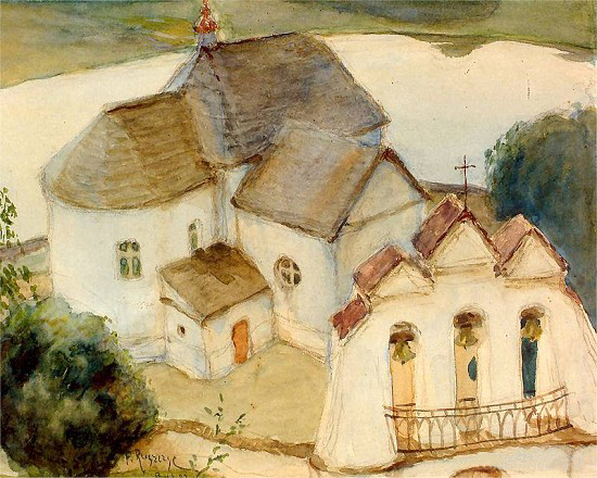 Višnieva. Catholic church of St. Mary