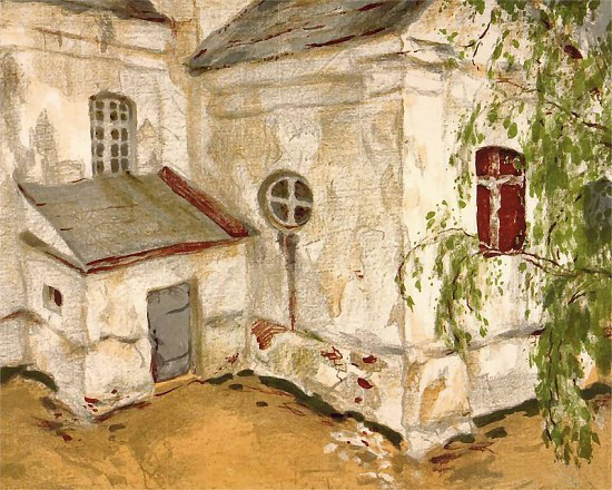 Višnieva. Catholic church of St. Mary