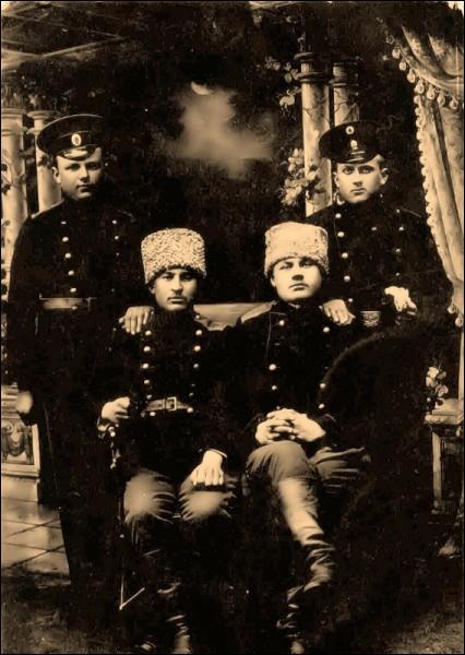 -  Residents of Kleck in old photographs. Soldiers of the russian Army, Kleck 1915.