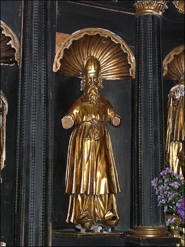  - Kościół Wniebowzięcia NMP Ołtarz w kaplicy Św. Barbary. Św. Zachariasz