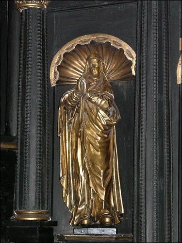  - Kościół Wniebowzięcia NMP Ołtarz w kaplicy Św. Barbary. Św. Anna