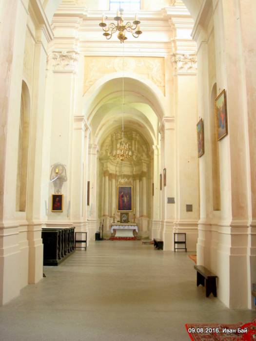 Budsłaŭ. Catholic church of the Assumption of the Blessed Virgin Mary Interior