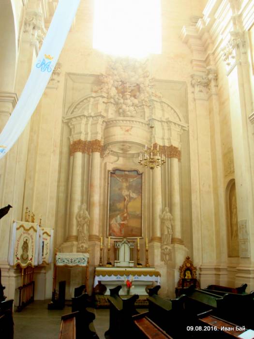 Budsłaŭ. Catholic church of the Assumption of the Blessed Virgin Mary Interior