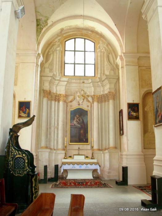 Budsłaŭ. Catholic church of the Assumption of the Blessed Virgin Mary Interior