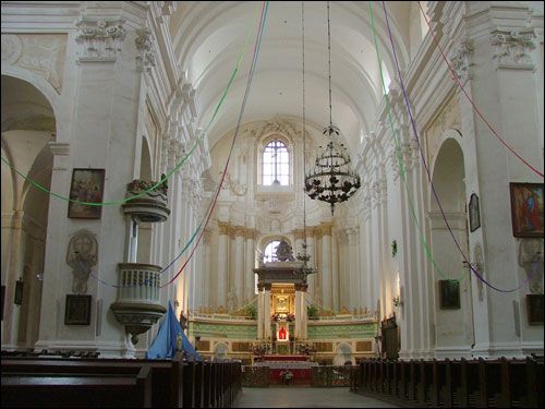 Budsłaŭ. Catholic church of the Assumption of the Blessed Virgin Mary Interior
