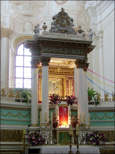 Budsłaŭ. Catholic church of the Assumption of the Blessed Virgin Mary Interior