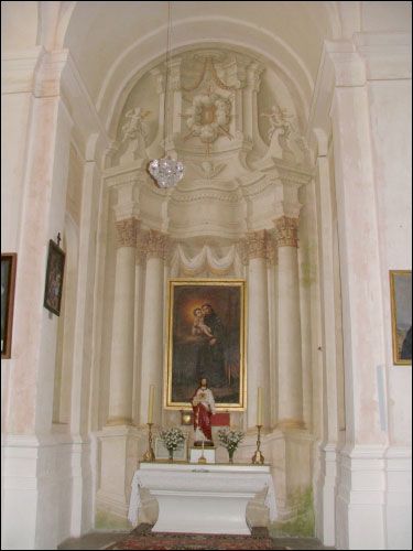 Budsłaŭ. Catholic church of the Assumption of the Blessed Virgin Mary Interior