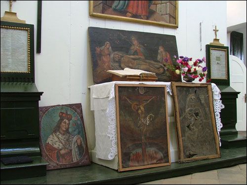 Budsłaŭ. Catholic church of the Assumption of the Blessed Virgin Mary Interior