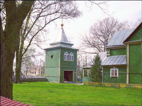  - Cerkiew Św. Paraskiewy (Piatnicka). Dzwonnica i fragment cerkwi
