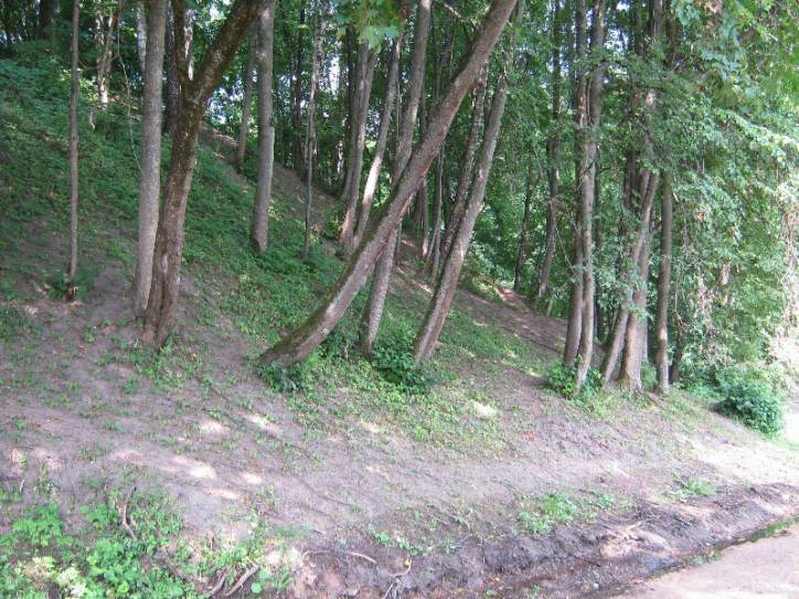Łahojsk. Site of ancient castle 