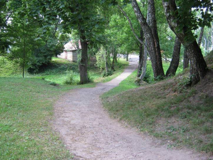 Łahojsk. Site of ancient castle 
