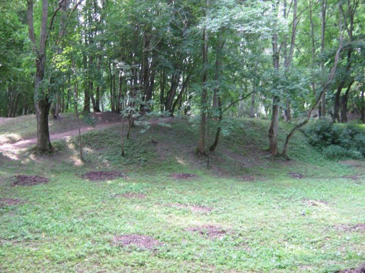 Łahojsk. Site of ancient castle 