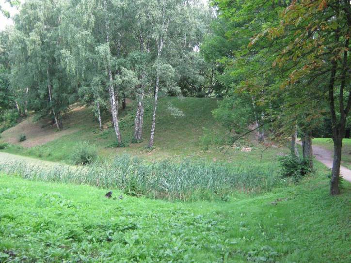 Łahojsk. Site of ancient castle 
