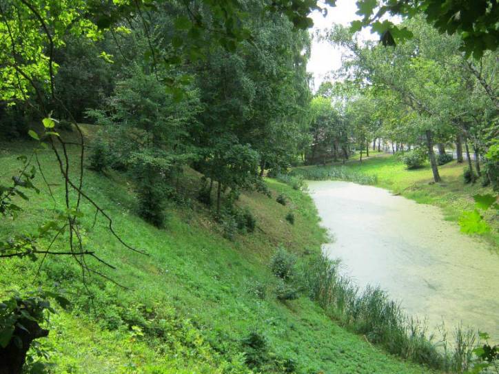 Łahojsk. Site of ancient castle 