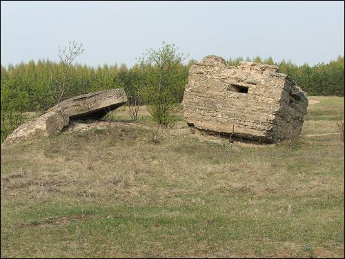 Nanosy. Umocnienia obronne Obronne umocnienia z czasów I wojny światowej
