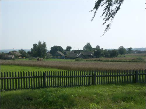  - Landscapes . View at Babičy village from the cemetery