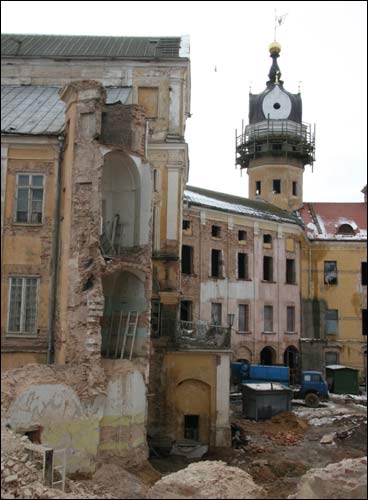 Niasviž. Radziwill castle. Reconstruction, 2008