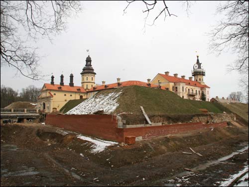 Niasviž. Radziwill castle. Reconstruction, 2008