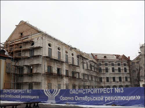  - Radziwill castle. Reconstruction, 2009. 14.02.2009