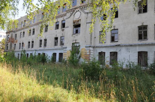 Słabodka.  The military barracks