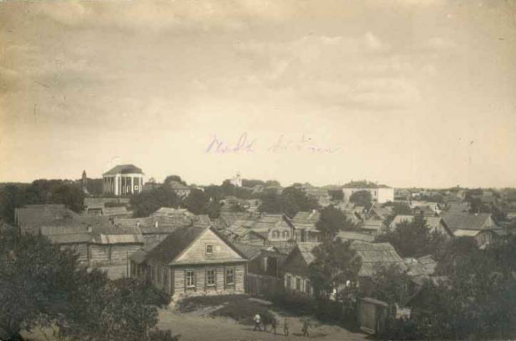 Dzisna. Town at the old photos 