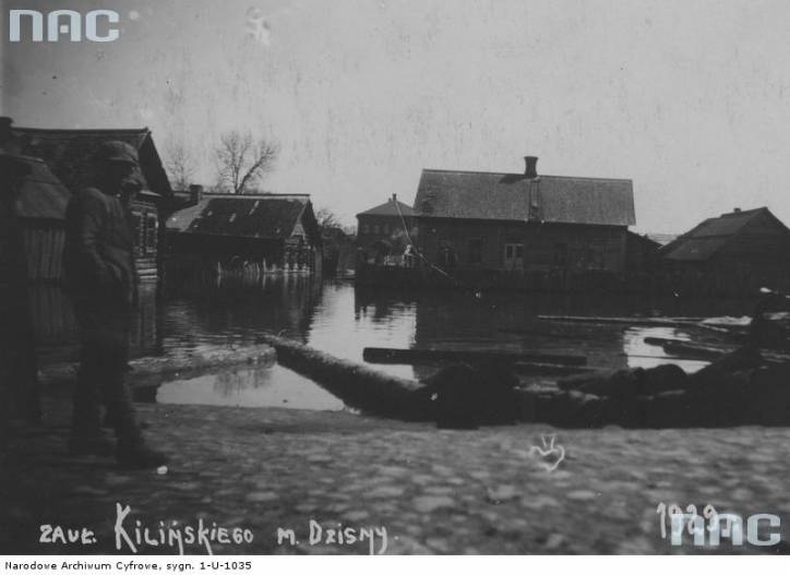 Dzisna. Town at the old photos 