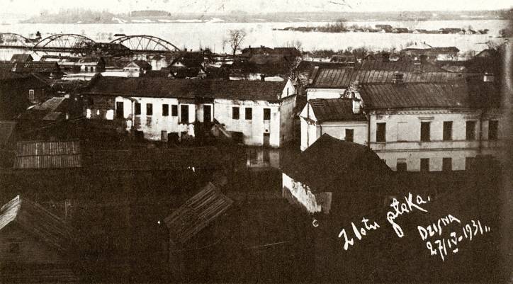 Dzisna. Town at the old photos 