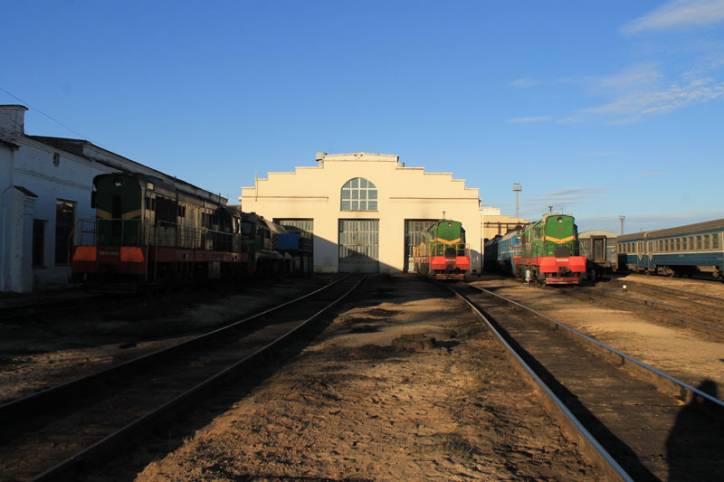 Połack. Historical buildings vul. Čyhunačnaja