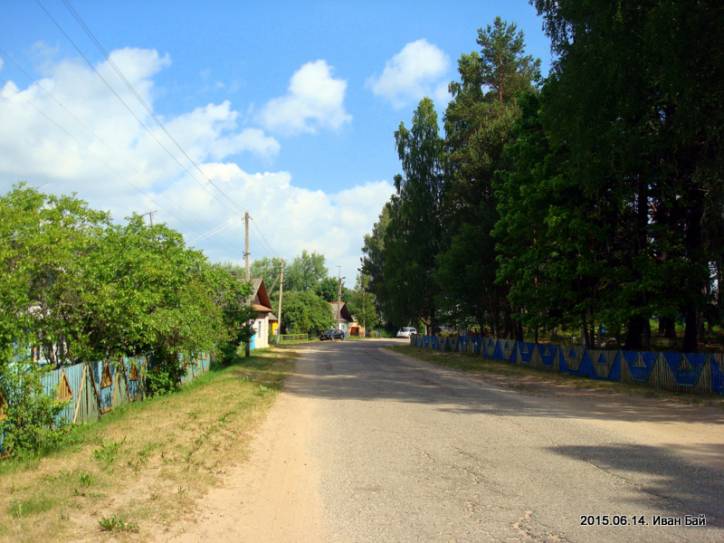  - В деревне . Улица возле кладбища