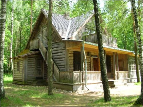 Laŭki.  Janka Kupała memorial place