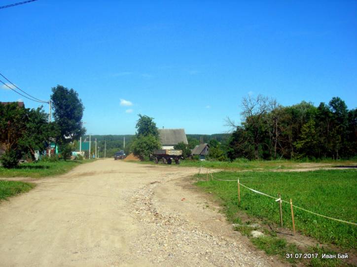Biešankovičy. Town streets 