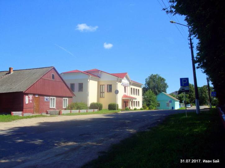 Biešankovičy. Town streets 