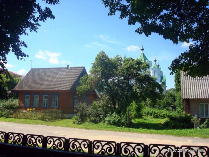 Biešankovičy. Town streets 
