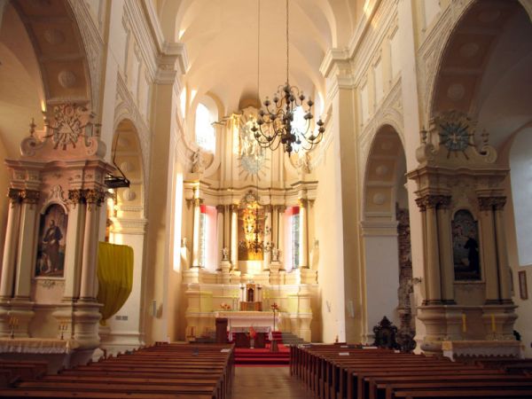 Druja. Catholic church of the Holy Trinity and the Monastery of Bernardine
