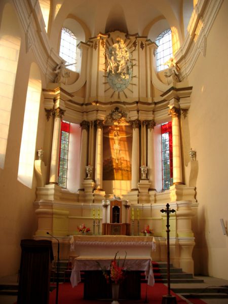 Druja. Catholic church of the Holy Trinity and the Monastery of Bernardine