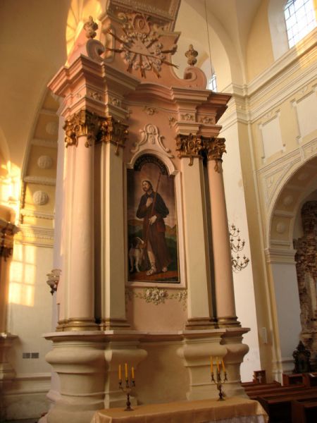 Druja. Catholic church of the Holy Trinity and the Monastery of Bernardine