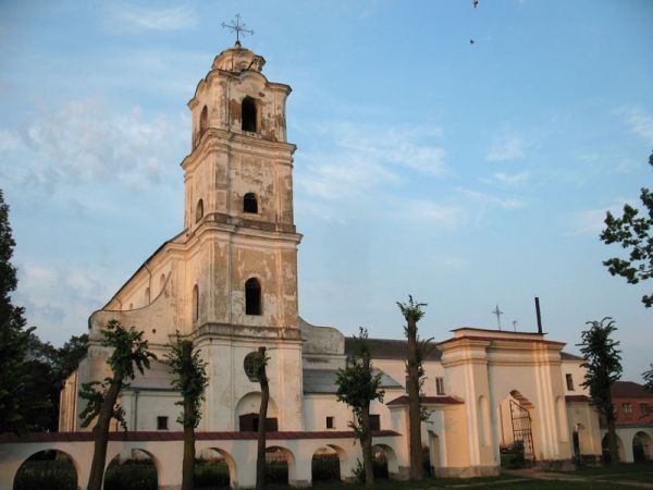 Druja. Catholic church of the Holy Trinity and the Monastery of Bernardine
